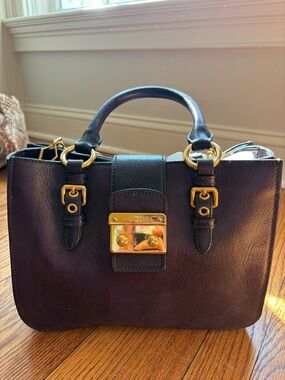 Vintage Miu Miu Madras Top Handle Bag